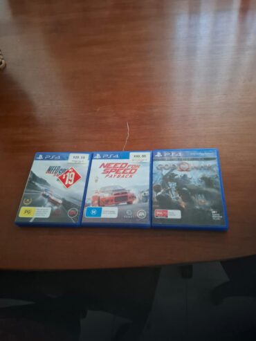 PS4 Games for sale (price depending on the game)