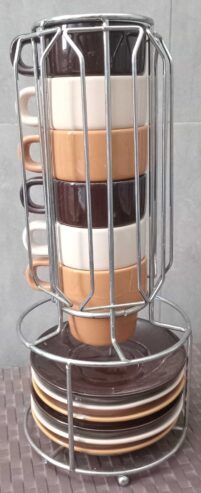 Tasses a café + support