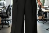 Plus Size Black Suit Pant