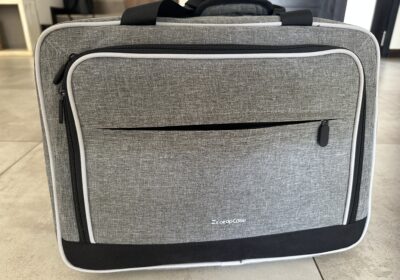 Dodo Bird Emblem on Grey Laptop Bag