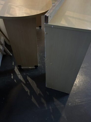 Office desk and filling unit