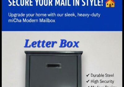 Modern Steel Letter Box for Sale