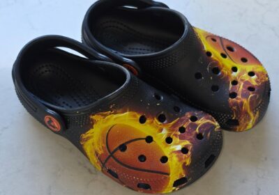 Crocs Classic Clogs in Black and Multicolor Design