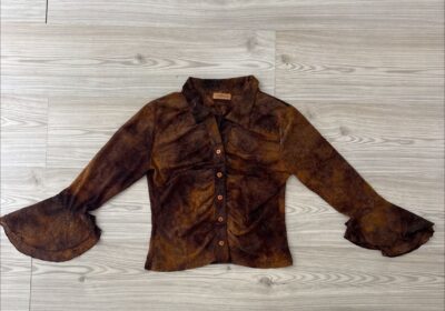 Chiffon Brown Blouse for Women