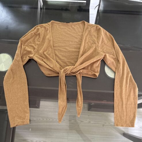 Women’s tie cropped top