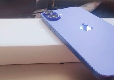 iPhone 12 Blue Smartphone with Dual Camera