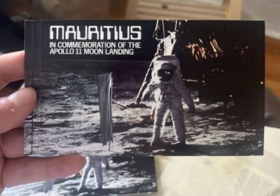 Mauritius Apollo 11 Moon Landing Commemoration Card