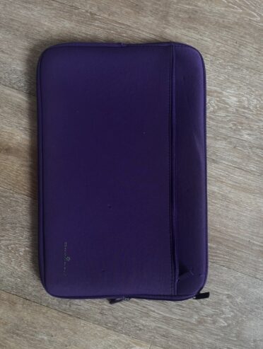 Purple laptop pouch