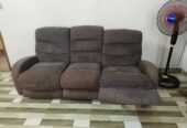 Recliner Sofa 3+2 seater  grey fabric