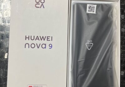 Huawei Nova 9 Smartphone in black, brand new, sealed in packaging.