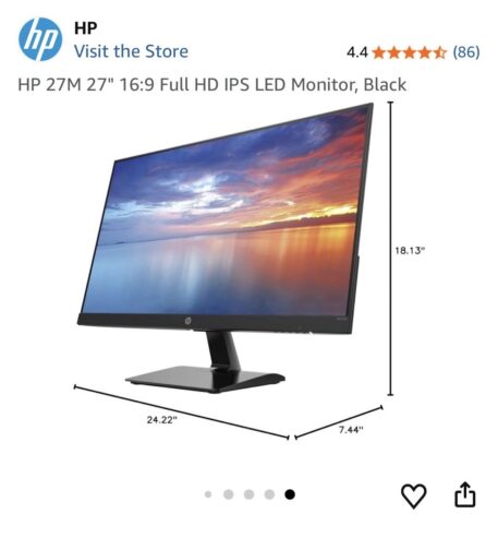 HP 27m monitor