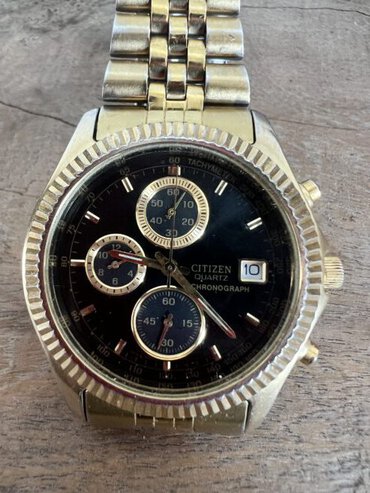 CITIZEN Chronograph Vintage – Style “Datejust” Gold Edition (Quartz)