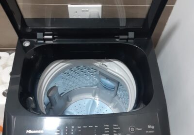 Washing Machine – Hisense Top Load, Black, 8kg capacity