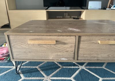 RTCL Auto Temp wooden TV stand with drawers