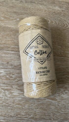 Macramé cord