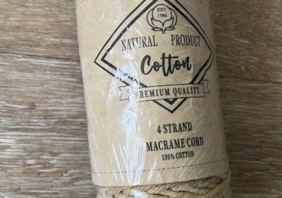 Cotton Macrame Cord – Natural Color