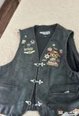 Motorcycle leather vest