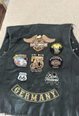 Motorcycle leather vest