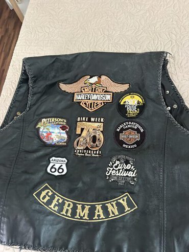 Motorcycle leather vest