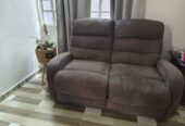Recliner Sofa 3+2 seater  grey fabric