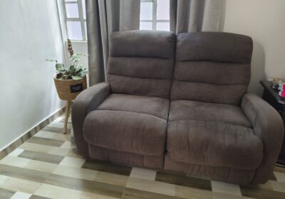 Comfortable Grey Fabric Sofa for Sale
