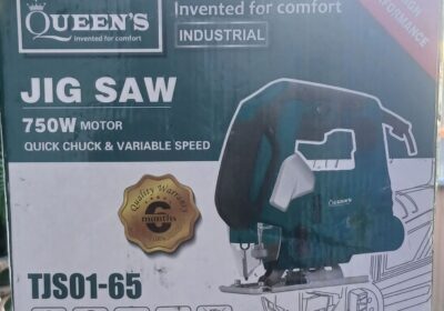 Jig Saw Power Tool by Queen’s, Blue and Black, 750W, TJS01-65
