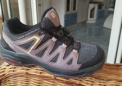 Running Shoes for Men, Grey and Black, Brand Salomon