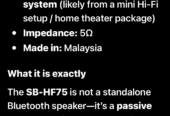 Panasonic Home Cinema full set
