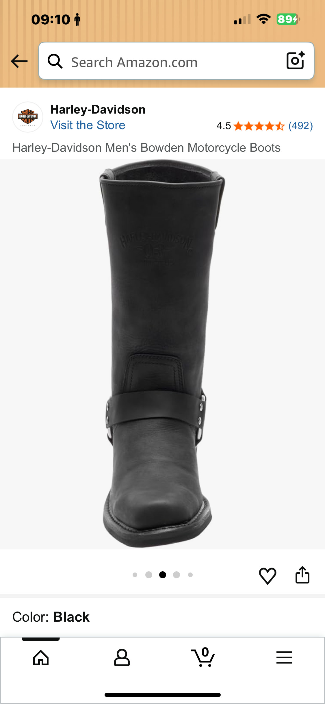 Harley Davidson Bowden motorcycle boots