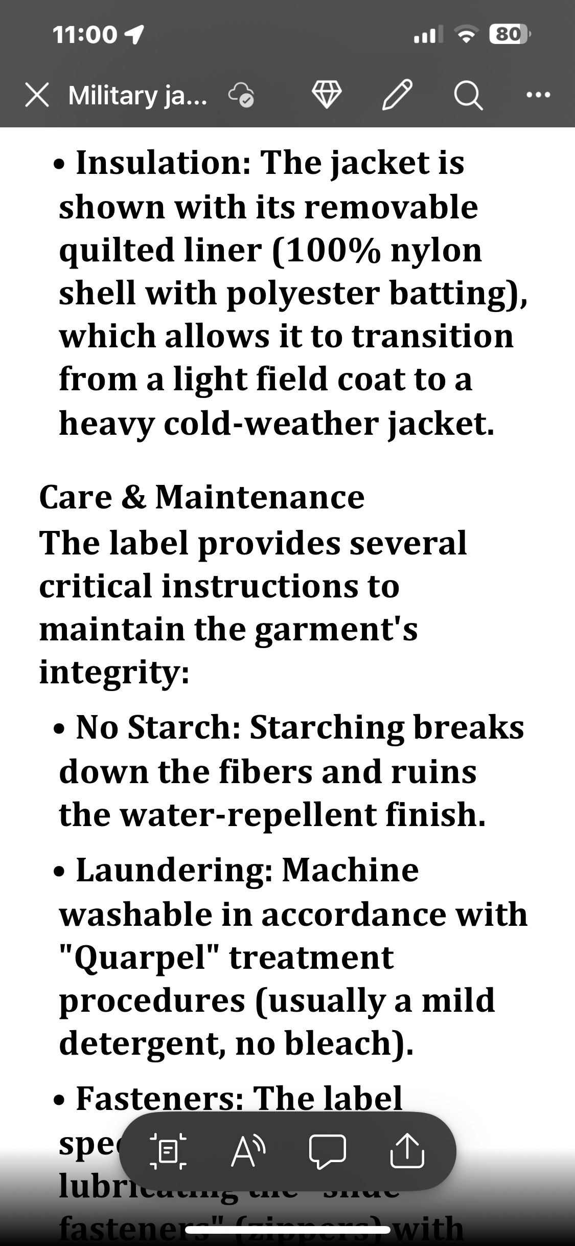 Military jacket