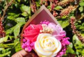 Candle Bouquet of 3 Flowers