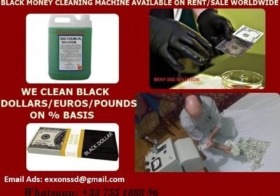 Black Money Cleaning Machine for Rent or Sale