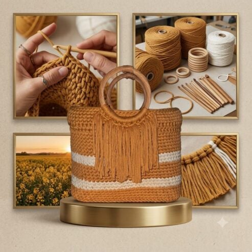 Handmade crochet bag