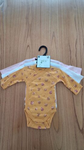 Lot de 3 bodies bébé 3 mois