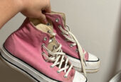 Platform converse pink size 6