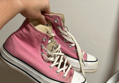 Pink Converse High-Top Sneakers