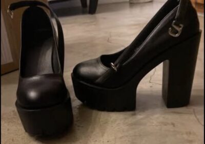 Black Platform High Heels for Women